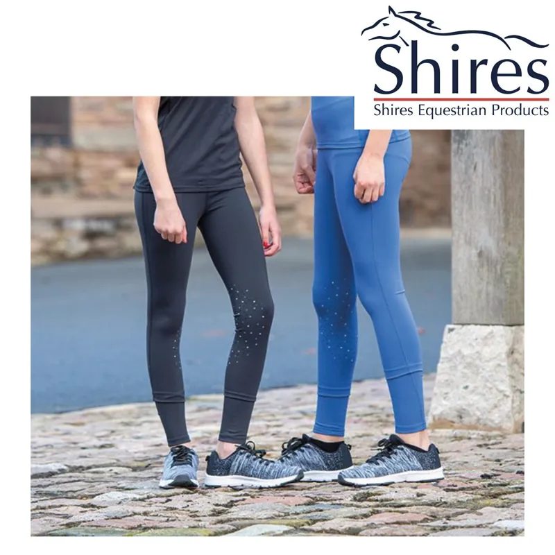 Aubrion Dutton Riding Tights - Childs - Black 